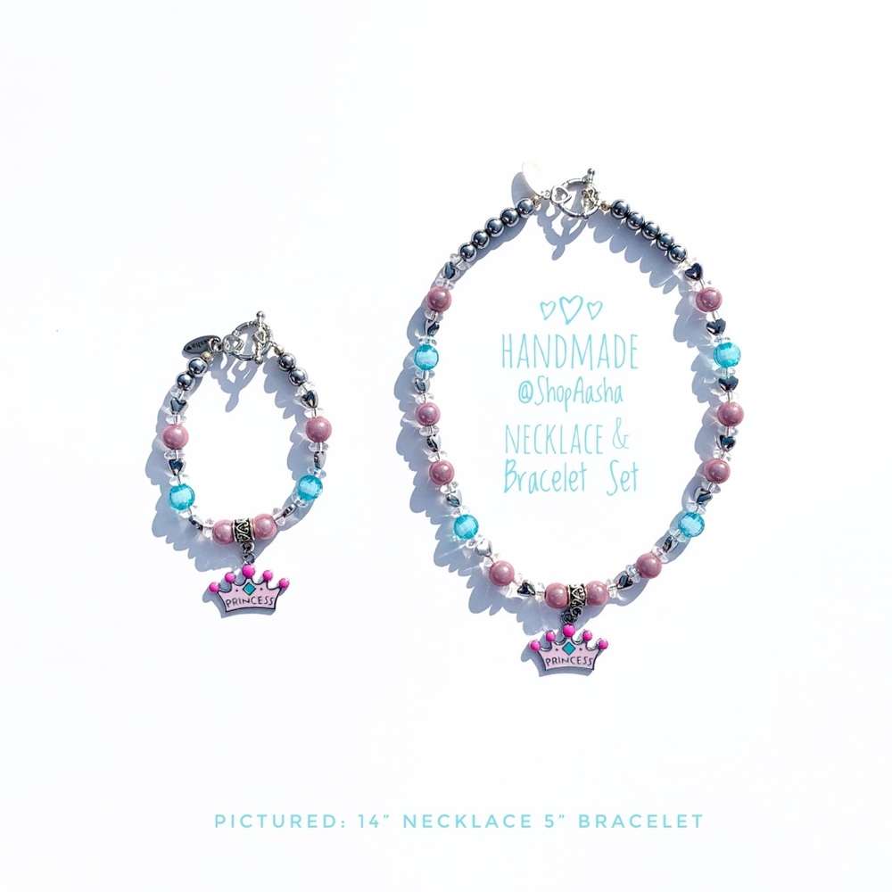 Pink Tiara Set